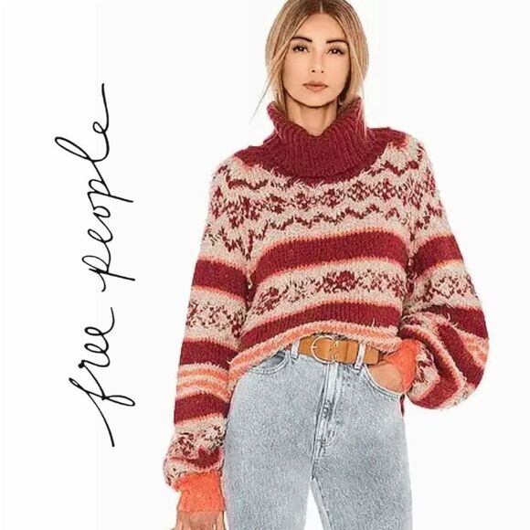 NWT Free People Check Me Out Pullover Sweater - Picture 3 of 8